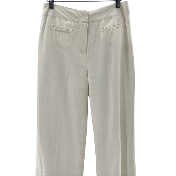 Chadwick’s Linen Wide Leg Pants Contoured High Waist Lined Pants Trousers Size 4 - Picture 3 of 12